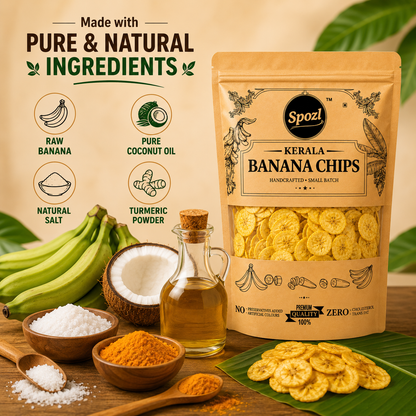 Kerala's Best Banana Chips in Coconut Oil (1200gm) pack