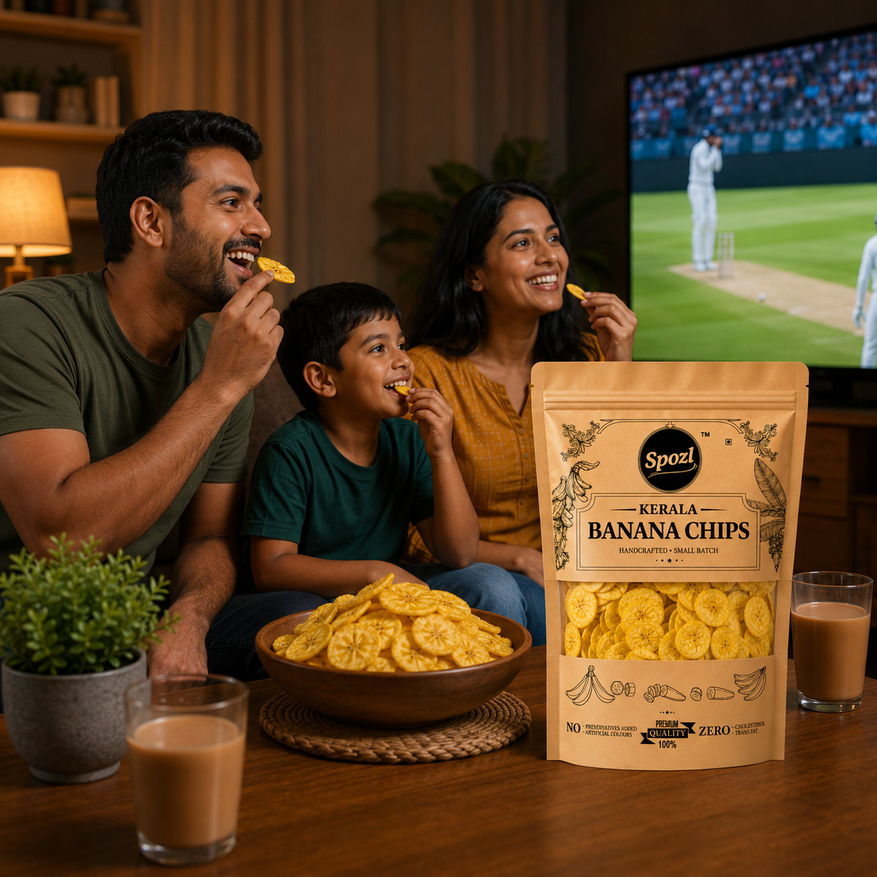 Kerala's Best Banana Chips in Coconut Oil (1200gm) pack